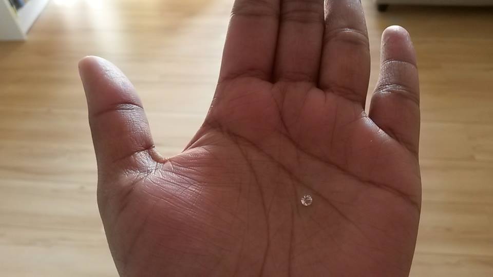 GEM STONE MANIFESTED IN MY PALM WHILE HOLDING THE BIBLE